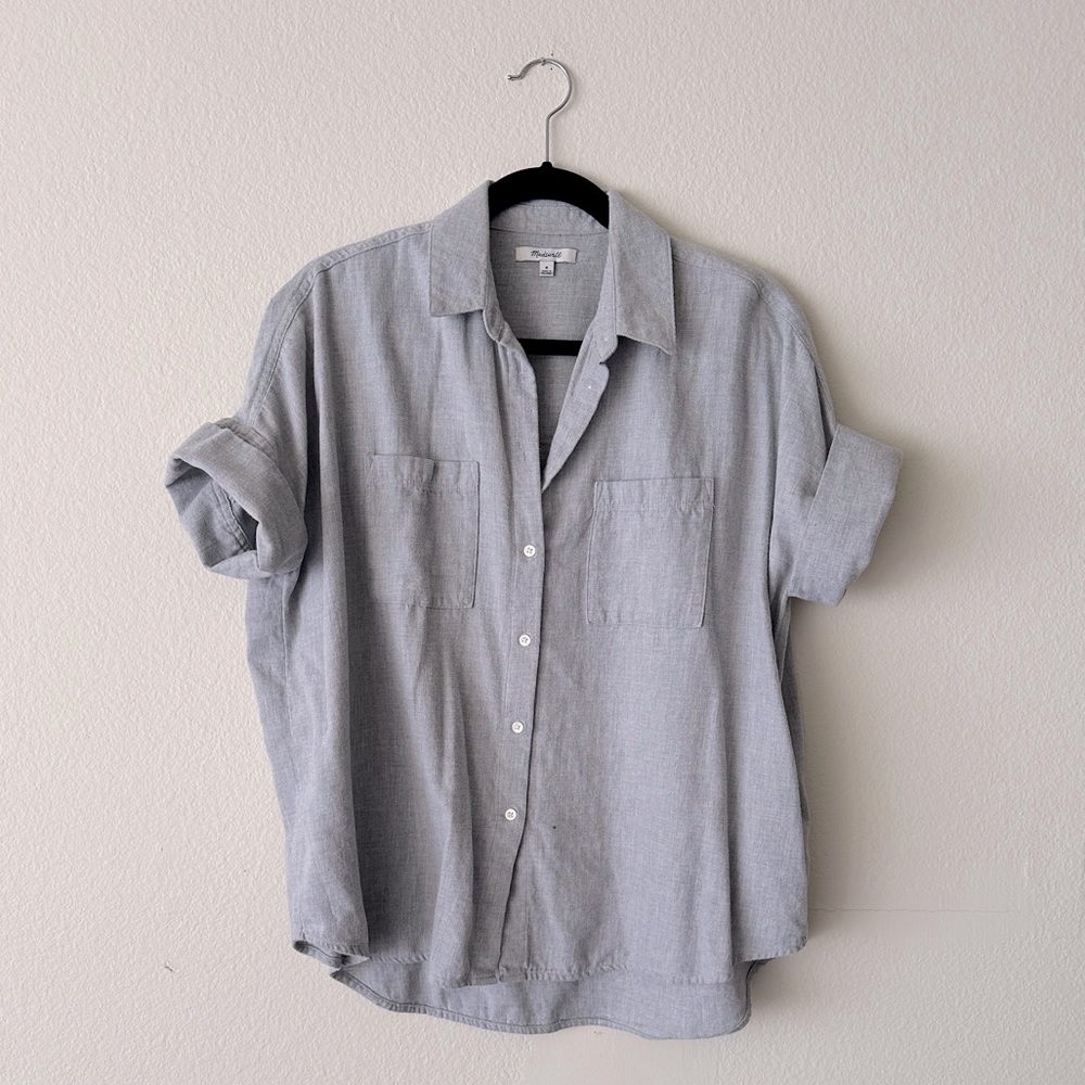 Madewell cotton/flannel feel button up